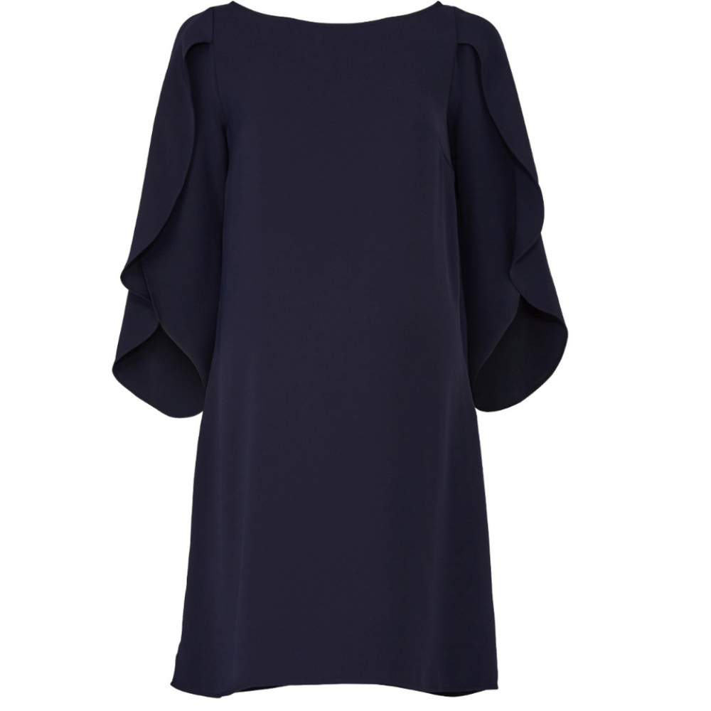 Ingrid & Isabel Navy Tulip Sleeve Maternity Dress - Picture 2 of 5